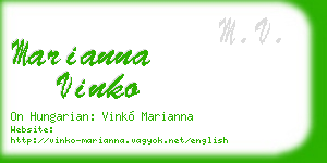 marianna vinko business card
