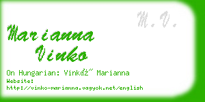 marianna vinko business card